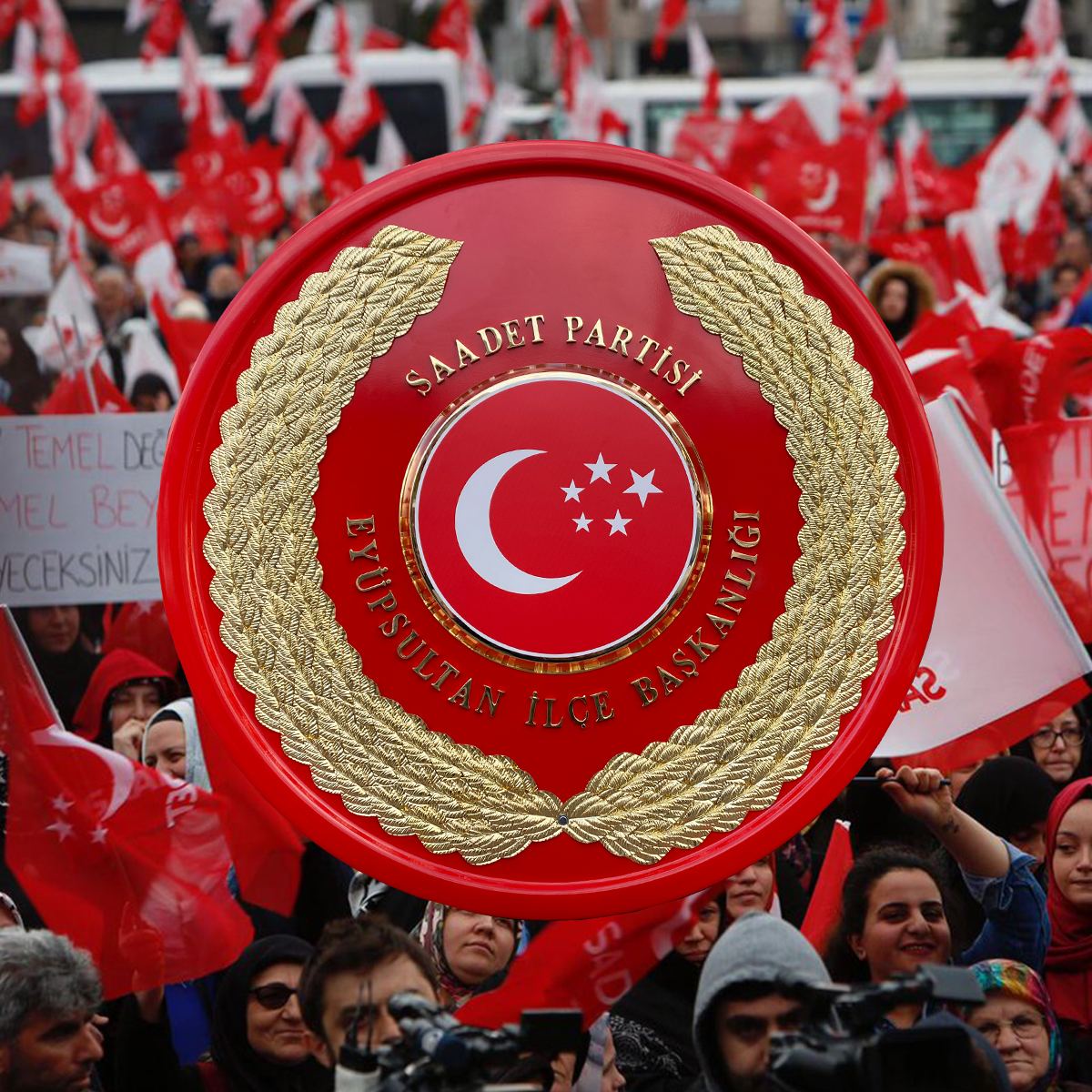 Saadet Partisi Çelenkleri
